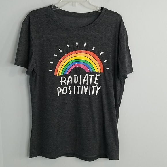 RADIATE POSITIVITY Rainbow Tee Large - Picture 3 of 7